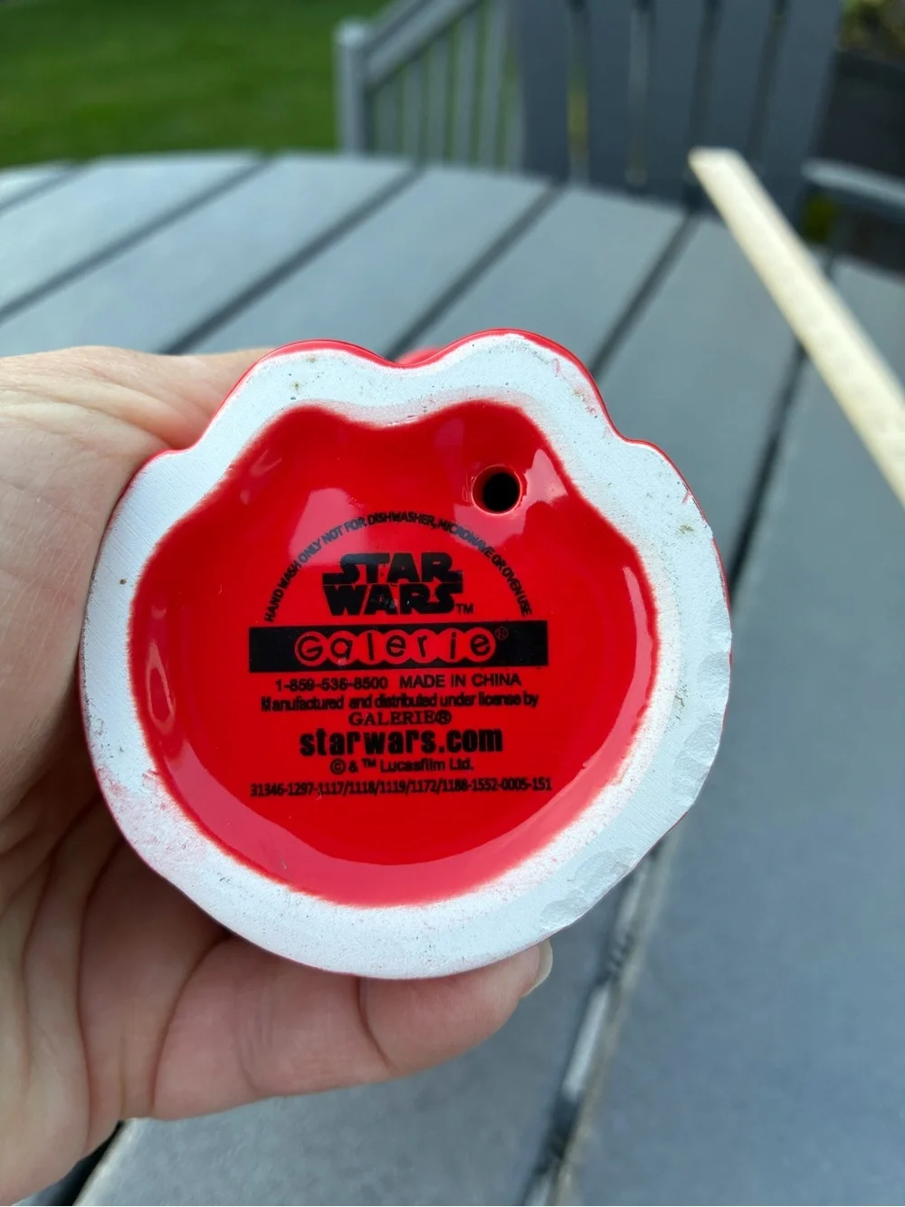 Red Ceramic Star Wars the last Jedi praetorian - Home Accents